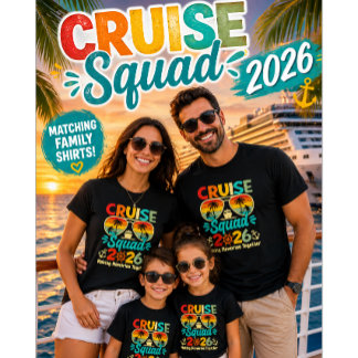 Cruise Squad 2026 - Familie Vakantie Matching T-sh T-shirt