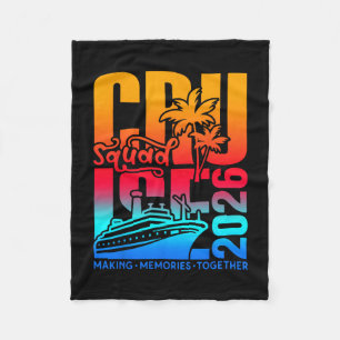 Cruise Squad 2026 Familie Vrienden Vakantie Matchi Fleece Deken