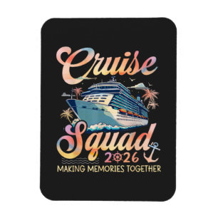 Cruise Squad 2026 Familie Zomer Vakantie Magneet