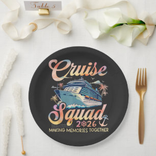 Cruise Squad 2026 Familie Zomer Vakantie Papieren Bordje