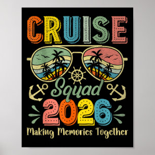Cruise Squad 2026 Familiegroep Matching Summer Vac Poster