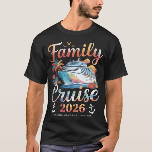 Cruise Squad 2026 Family Group Matching Summer T-shirt (Voorkant)