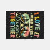 Cruise Squad 2026 Family Group Matching Summer Vac Fleece Deken (Voorkant (Horizontaal))