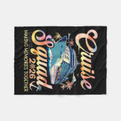 Cruise Squad 2026 Family Group Matching Summer Vac Fleece Deken (Voorkant (Horizontaal))