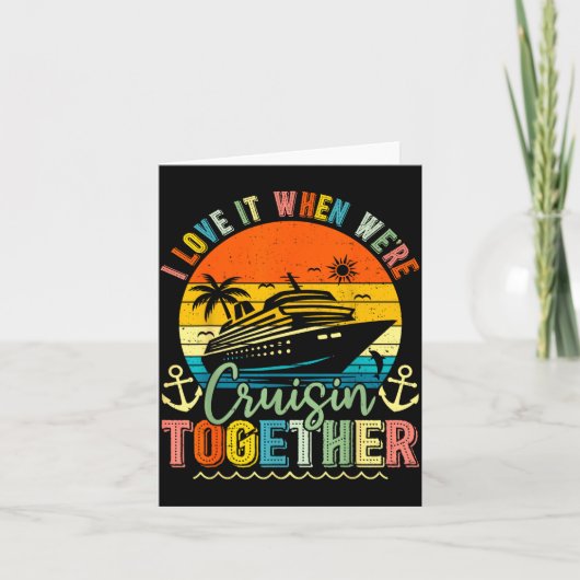 Cruise Squad 2026 Family Group Matching Summer Vac Kaart (Voorkant)