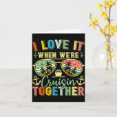 Cruise Squad 2026 Family Group Matching Summer Vac Kaart (Gele Bloem)