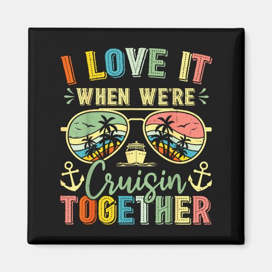 Cruise Squad 2026 Family Group Matching Summer Vac Magneet (Voorkant)