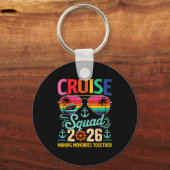Cruise Squad 2026 Family Group Matching Summer Vac Sleutelhanger (Voorkant)