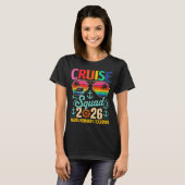 Cruise Squad 2026 Family Group Matching Summer Vac T-shirt (Voorkant volledig)