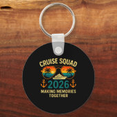 Cruise Squad 2026 Family Vacation Matching Group S Sleutelhanger (Voorkant)