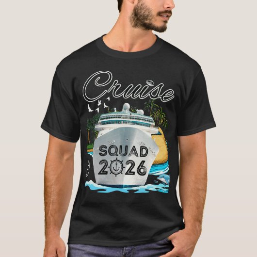 Cruise Squad 2026 Family Vacation T-shirt (Voorkant)