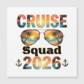 Cruise Squad 2026 - Retro Zonsondergang (Voorkant)