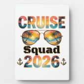 Cruise Squad 2026 - Retro Zonsondergang Fotoplaat (voorkant)