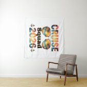 Cruise Squad 2026 - Retro Zonsondergang Wandkleed (In Situ (horizontaal))