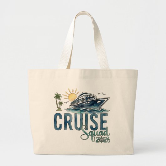 Cruise Squad 2026 Tote Bag Vakantie (Voorkant)