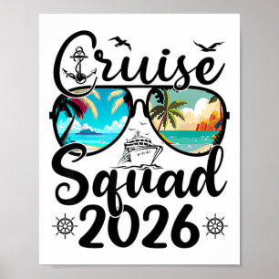 Cruise Squad 2026 Zomer Vakantie Familie Matching  Poster