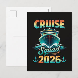 Cruise Squad 2026 – Zomer Vakantie Feestdagenkaart