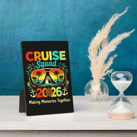 Cruise Squad 2026 Zomer Vakantie Fotoplaat (Zijkant)