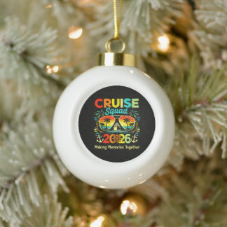 Cruise Squad 2026 Zomer Vakantie Keramische Bal Ornament