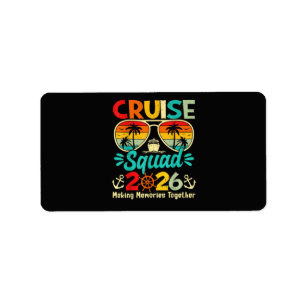 Cruise Squad 2026 Zomer Vakantie Matching Familie Etiket
