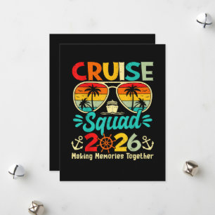 Cruise Squad 2026 Zomer Vakantie Matching Familie Feestdagenkaart