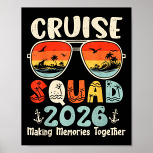 Cruise Squad 2026 Zomer Vakantie Matching Familie Poster
