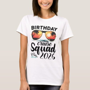 Cruise Squad 2026 Zomer Vakantie Reis Groepsmatch T-shirt