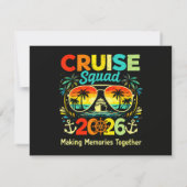 Cruise Squad 2026 Zomer Vakantie Save The Date (Achterkant)