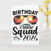 Cruise Squad 2026 Zomer Vakantie Trip Groepsmatch Kaart (Gele Bloem)