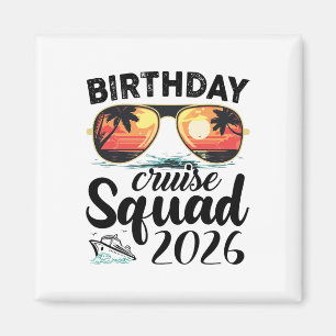 Cruise Squad 2026 Zomer Vakantie Trip Groepsmatch Magneet