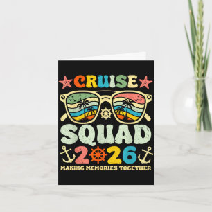 Cruise squad 2026 zonnebril retro vintage maken kaart
