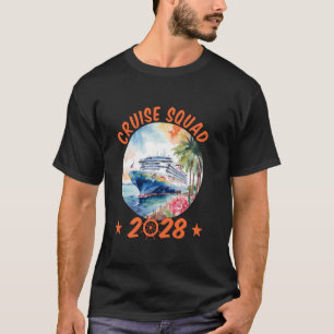 Cruise Squad 2028 Gezinsvakantie Avontuur Cruise T-shirt