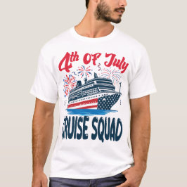 Cruise Squad 4 juli Patriottische Amerikaanse Vlag T-shirt