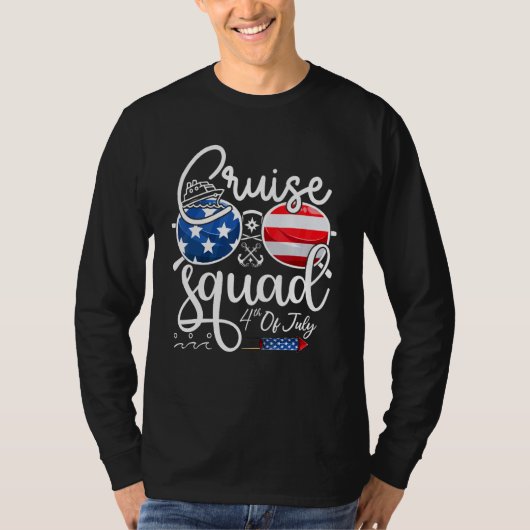 Cruise Squad 4th Of July Vacation Matching Family T-shirt (Voorkant)