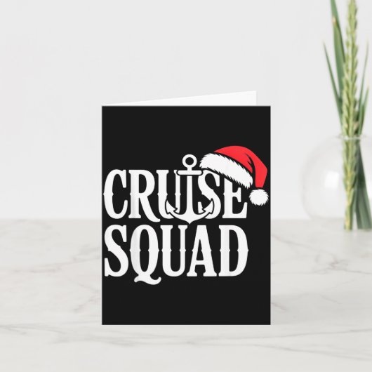 Cruise Squad Festive Srit Nautical Lovers Christma Kaart (Voorkant)