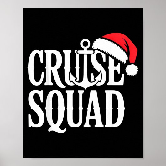 Cruise Squad Festive Srit Nautical Lovers Christma Poster (Voorkant)