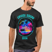 Cruise Squad helder gekleurd cruiseschip Shirt (Voorkant)
