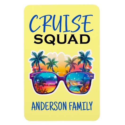 Cruise Squad Matching Groep Familie Magneten (Verticaal)