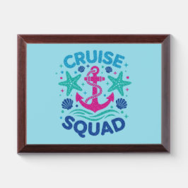 Cruise Squad Nautilus Anker Strand Houten Troffee Gedenkplaat