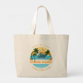 Cruise Squad Retro Cruise Grote Tote Bag (Achterkant)