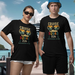 Cruise Squad Retro Making Memories Family Group T-shirt