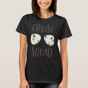 Cruise Squad Sunglazen Ocean Sunset Cruise Ship V T-shirt