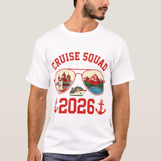 Cruise Squad Switzerland Vacation Trip 2026 T-shirt (Voorkant)