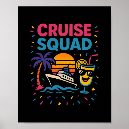 Cruise Squad Vakantie Sfeer Poster (Voorkant)