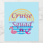 Cruise Squad Wijn Etiket (Enkel label)