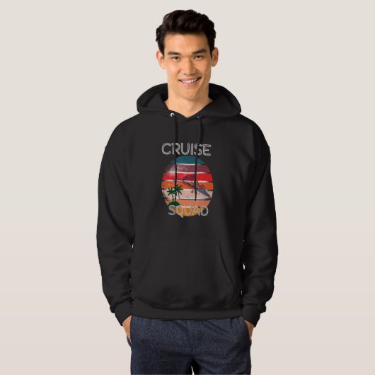Cruise Squad with Coconut tree Hoodie (Voorkant volledig)