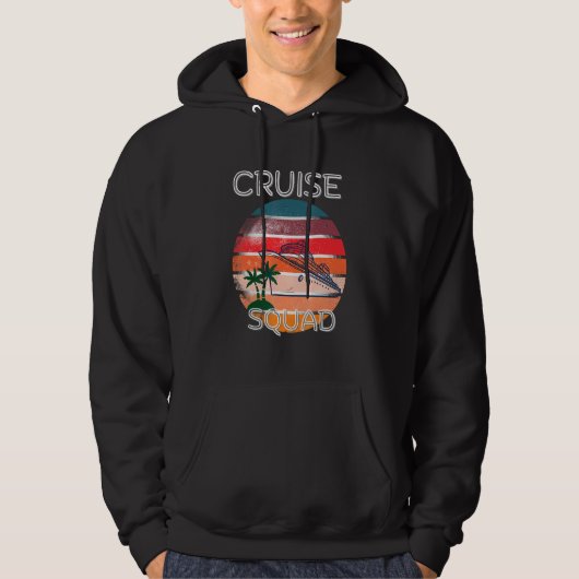 Cruise Squad with Coconut tree Hoodie (Voorkant)