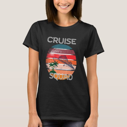 Cruise Squad with Coconut tree T-shirt (Voorkant)
