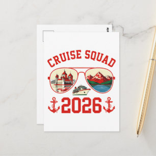 Cruise Squad Zwitserland Vakantietrip 2026 Briefkaart