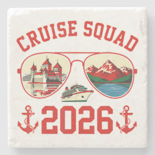 Cruise Squad Zwitserland Vakantietrip 2026 Stenen Onderzetter